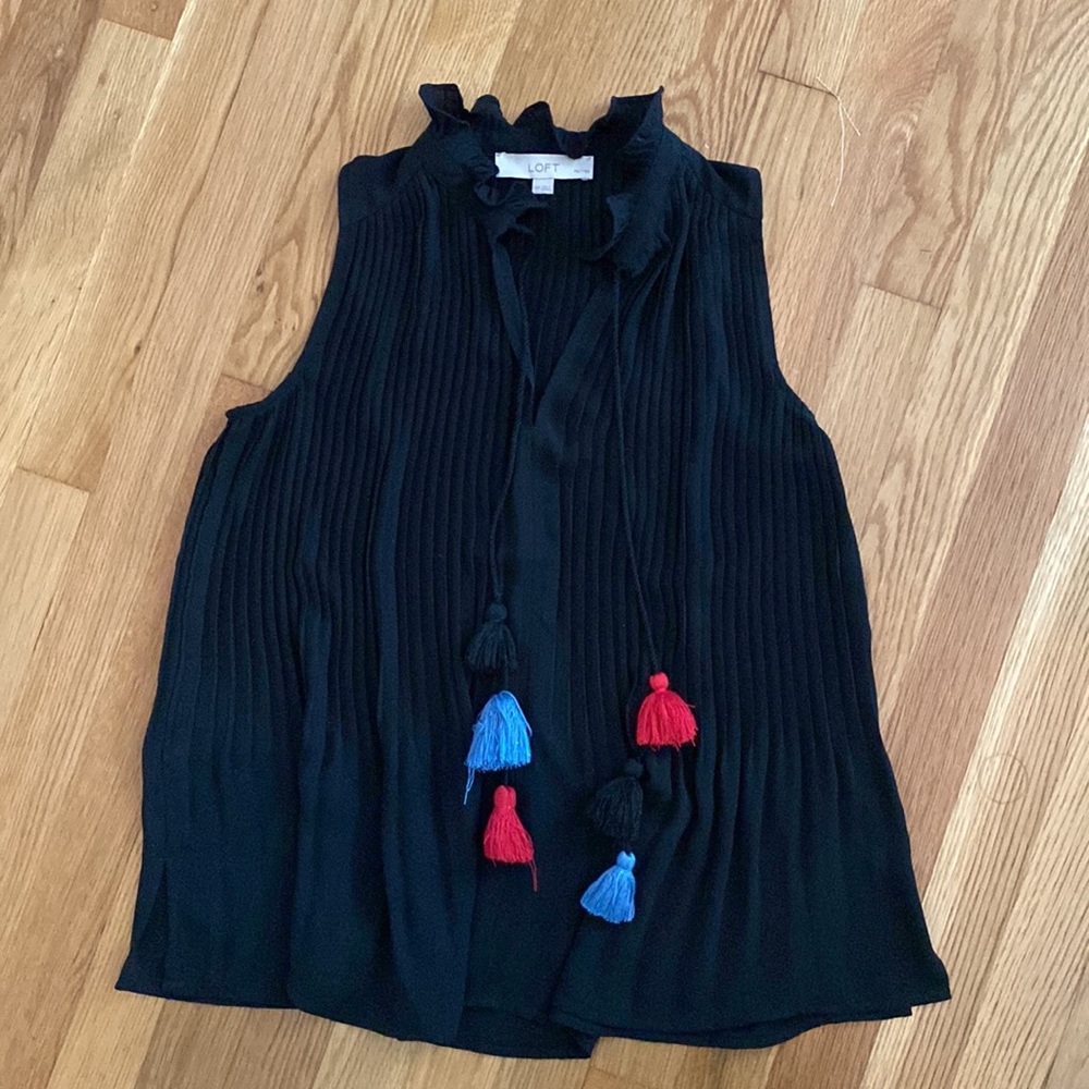 Loft tassel blouse